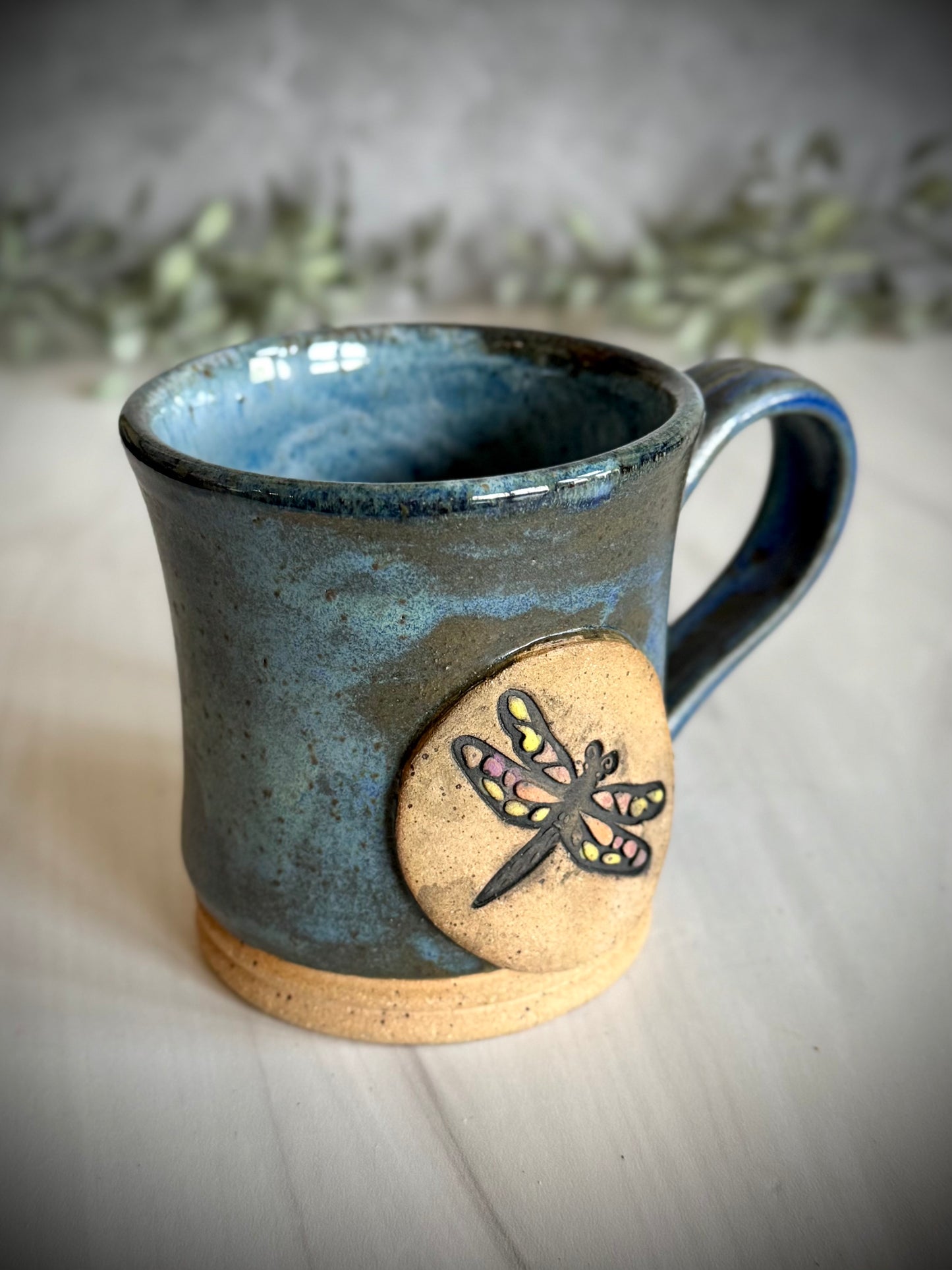 Mug - Dragonfly - Matte Blue Finish
