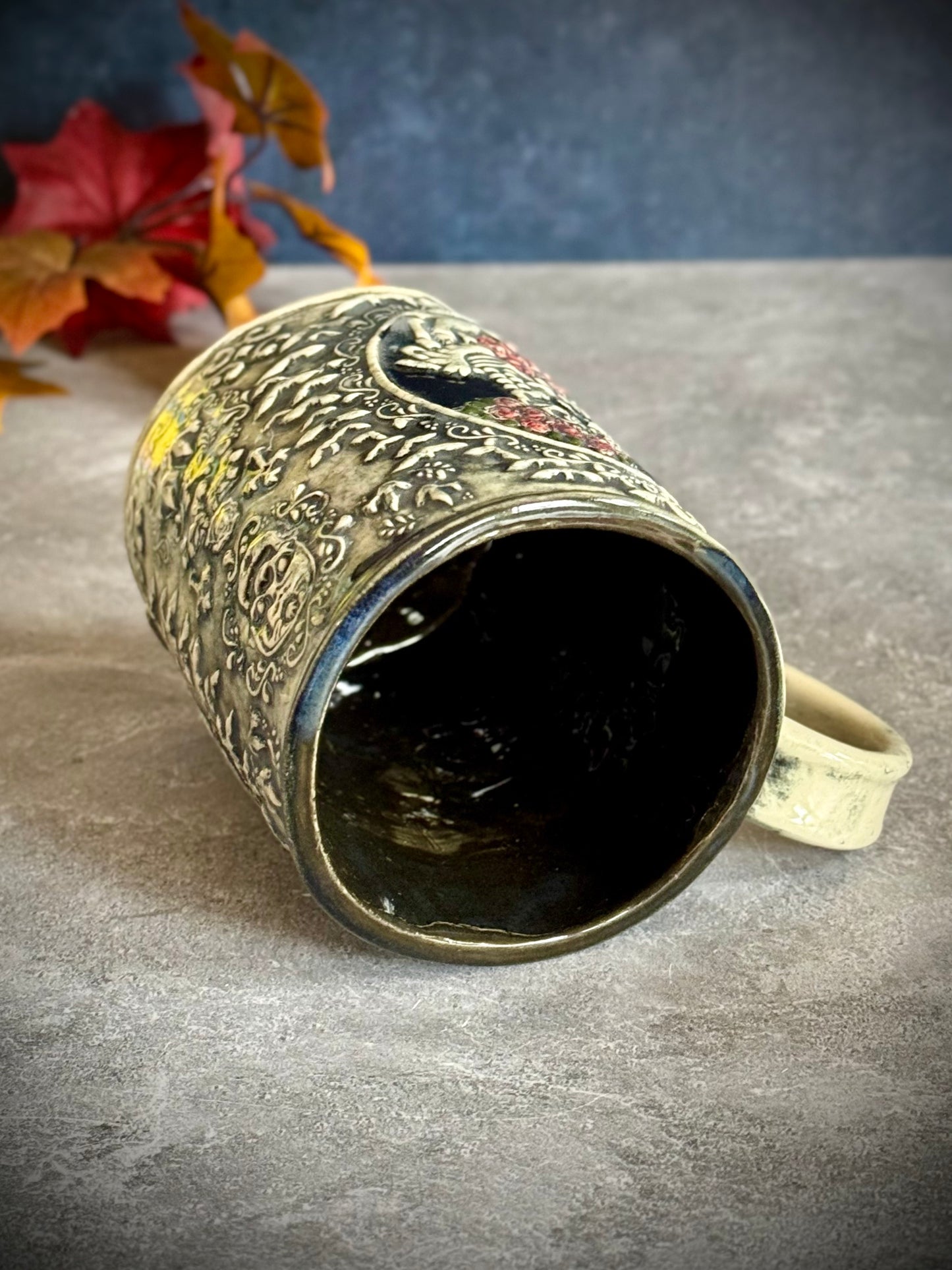 Day of the Dead Skeleton Couple Mug –Antique Finish