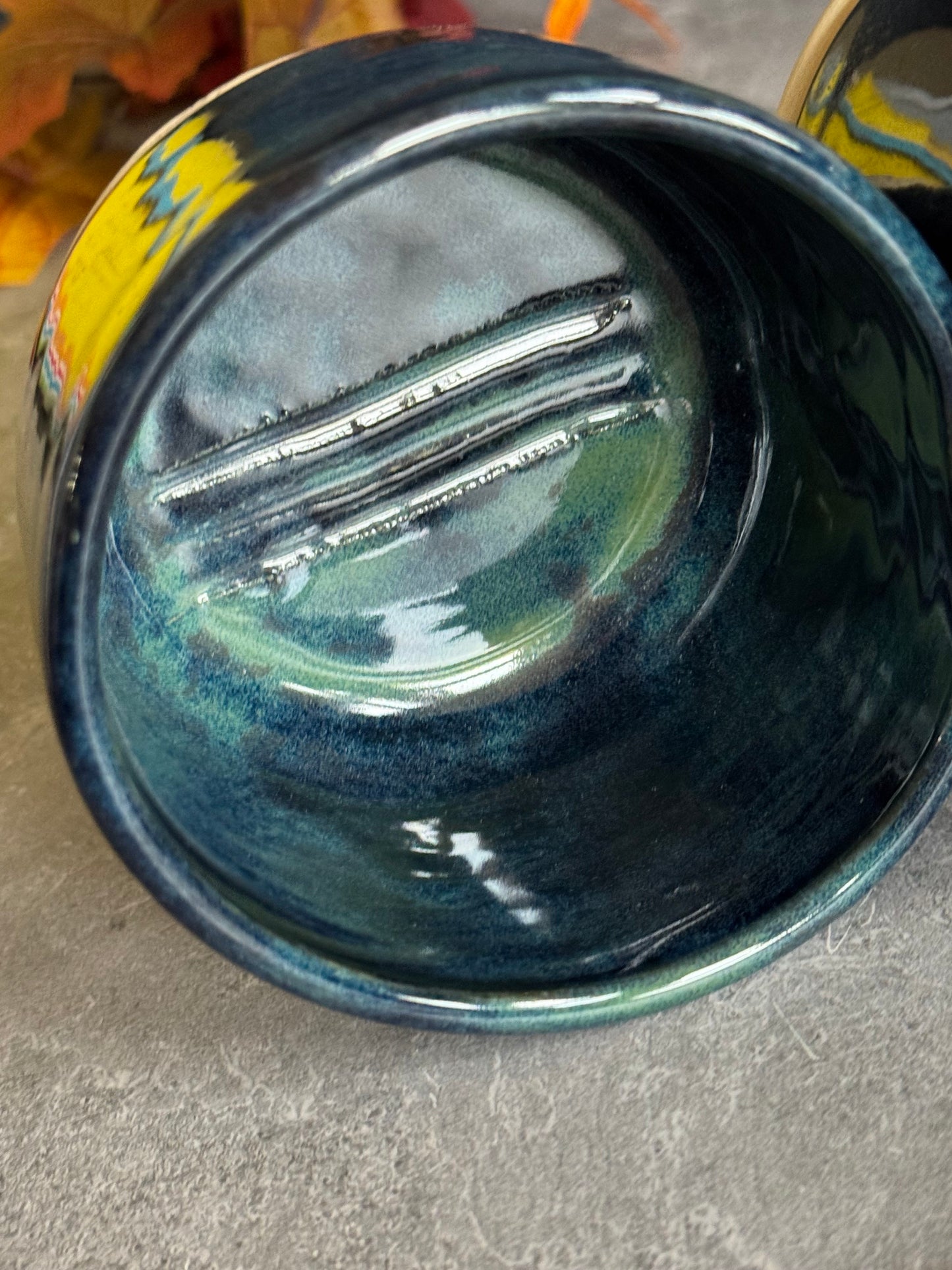 Dual Paint Cup – Deep Ocean Glaze