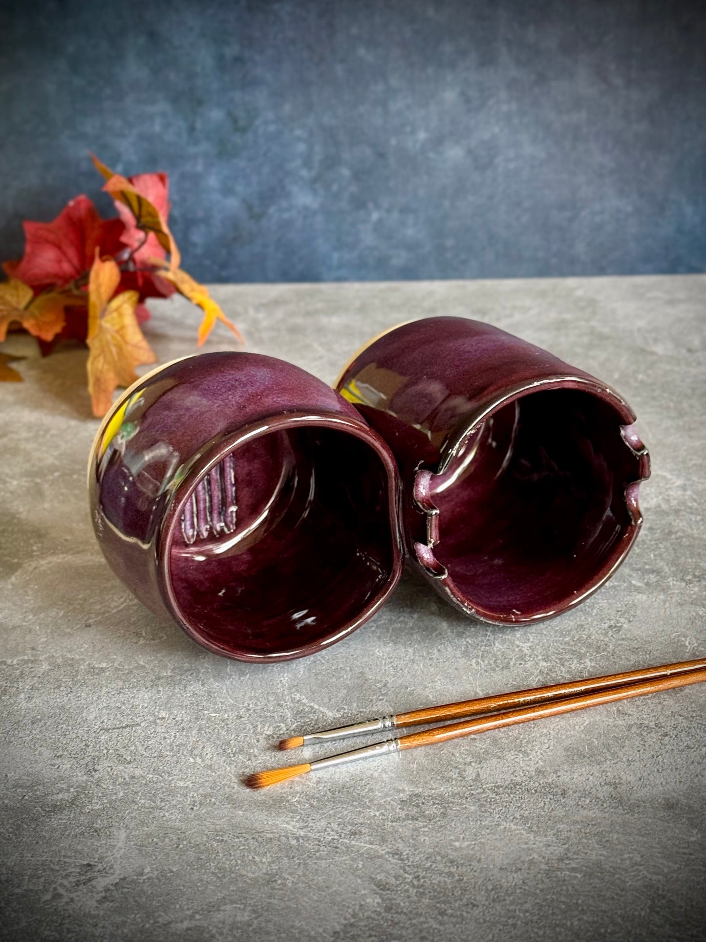 Dual Paint Cup – Amethyst Glaze