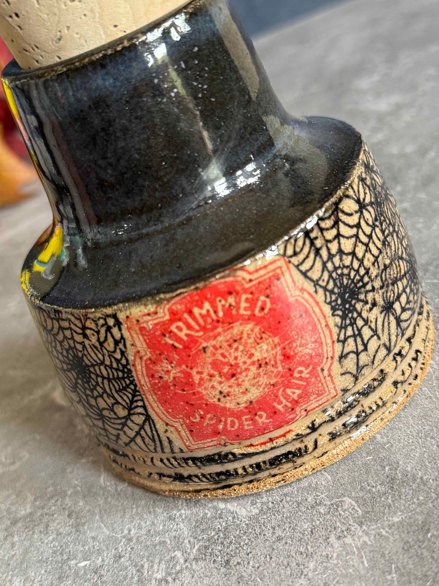 “Trimmed Spider Hair” Apothecary Jar
