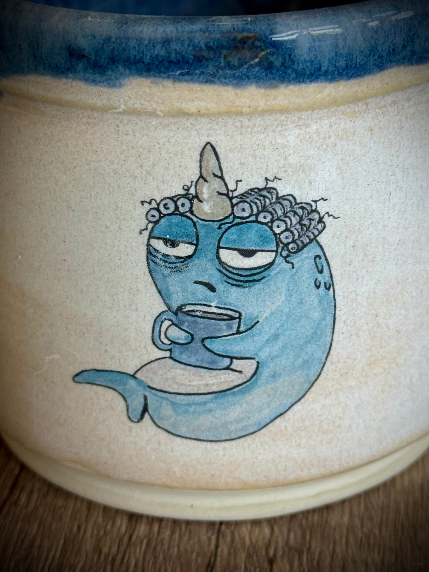 Sleepy Critter Narwhal Mug