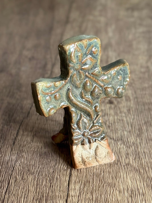 Rooted in Faith – Handcrafted Ceramic Cros