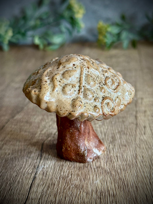 Woodland Mini – Textured Ceramic Mushroom #5