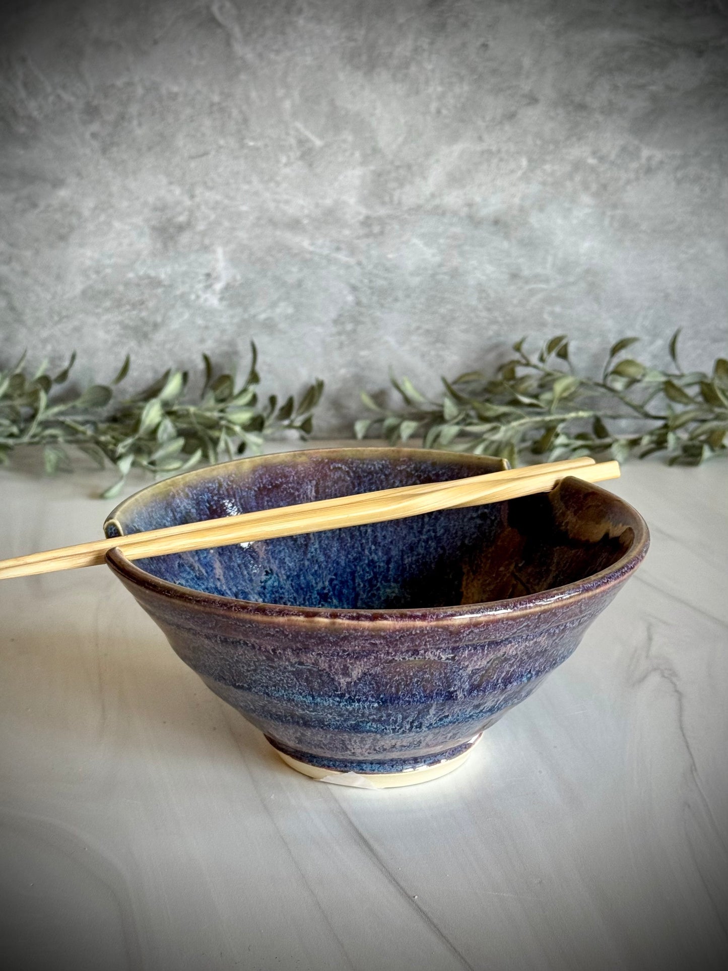 Ramen Bowl - Purple/Blue Tiered