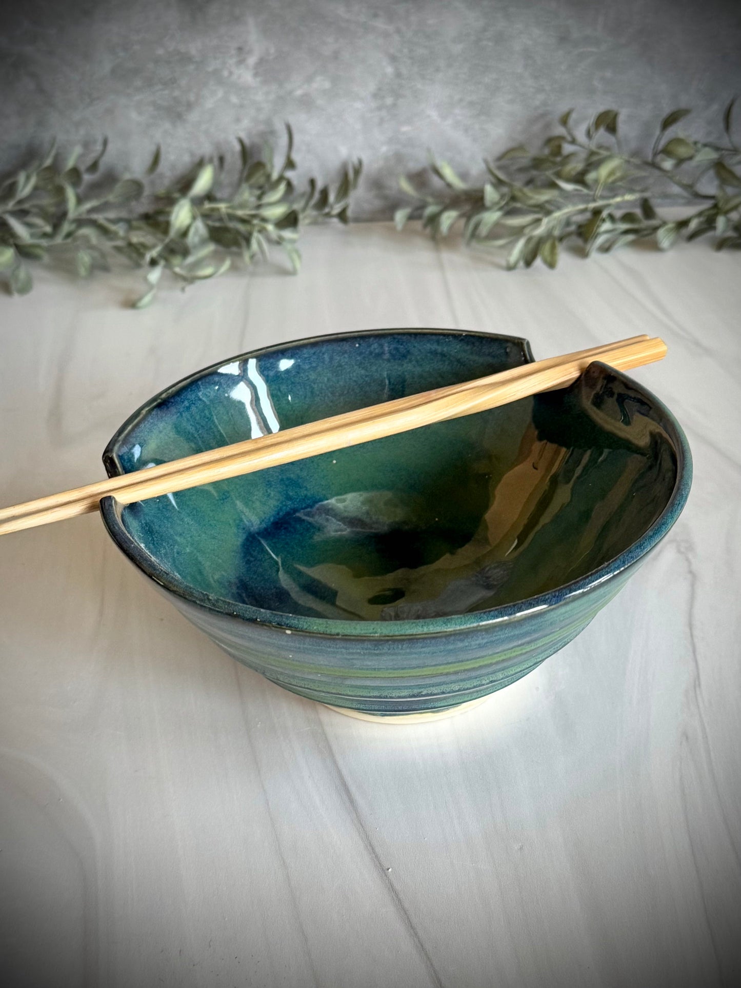 Ramen Bowl = Dark Blue/Green Tiered