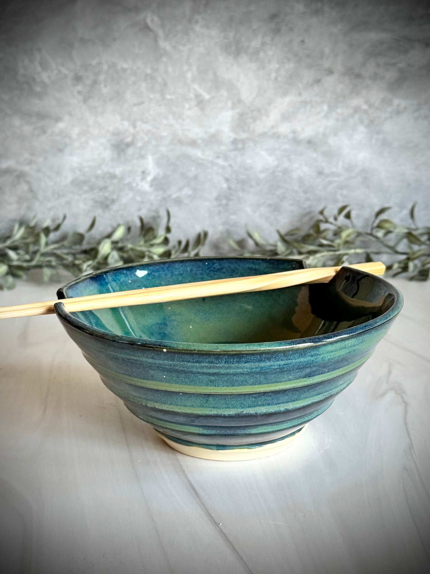 Ramen Bowl = Dark Blue/Green Tiered
