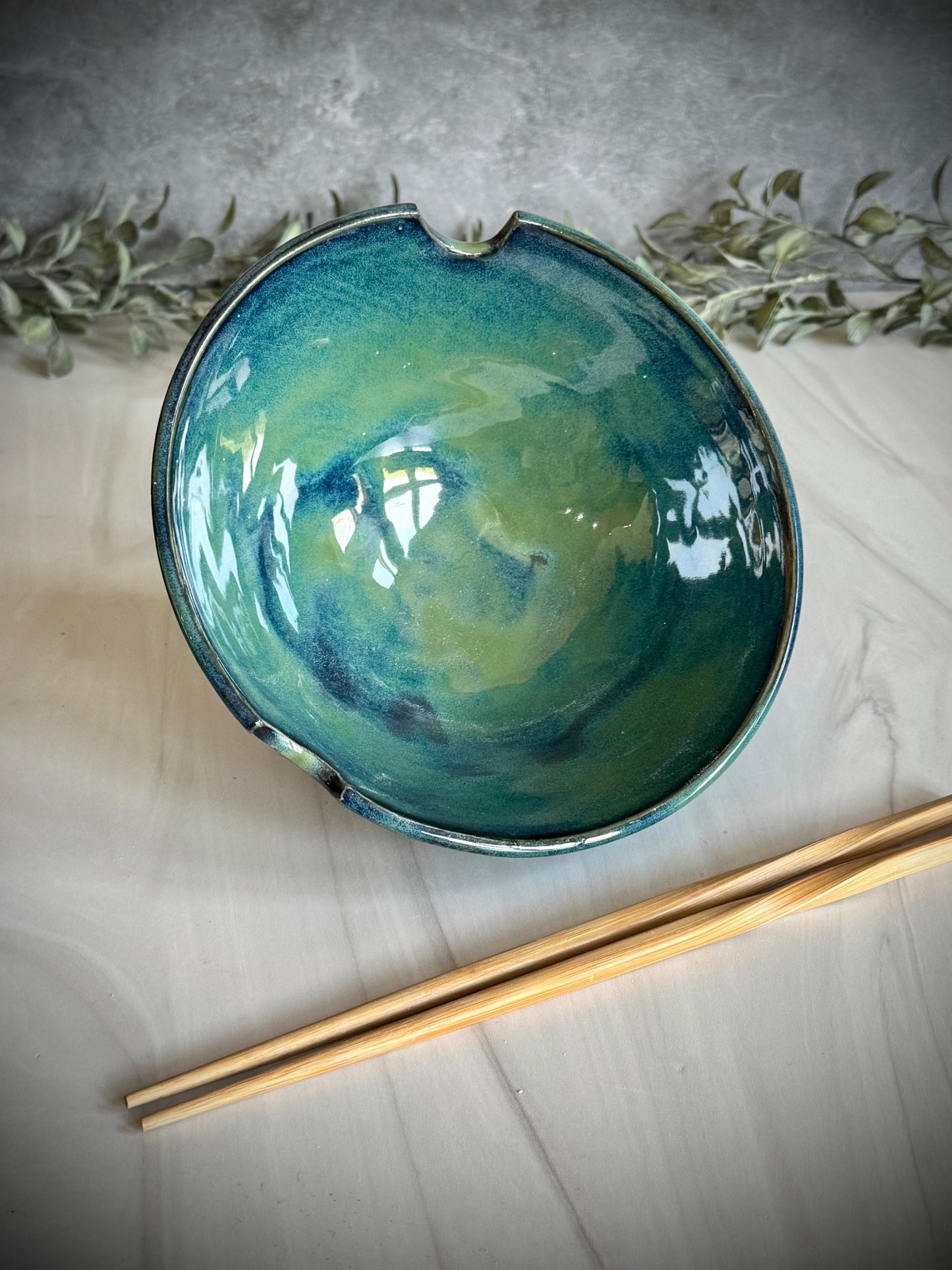 Ramen Bowl = Dark Blue/Green Tiered