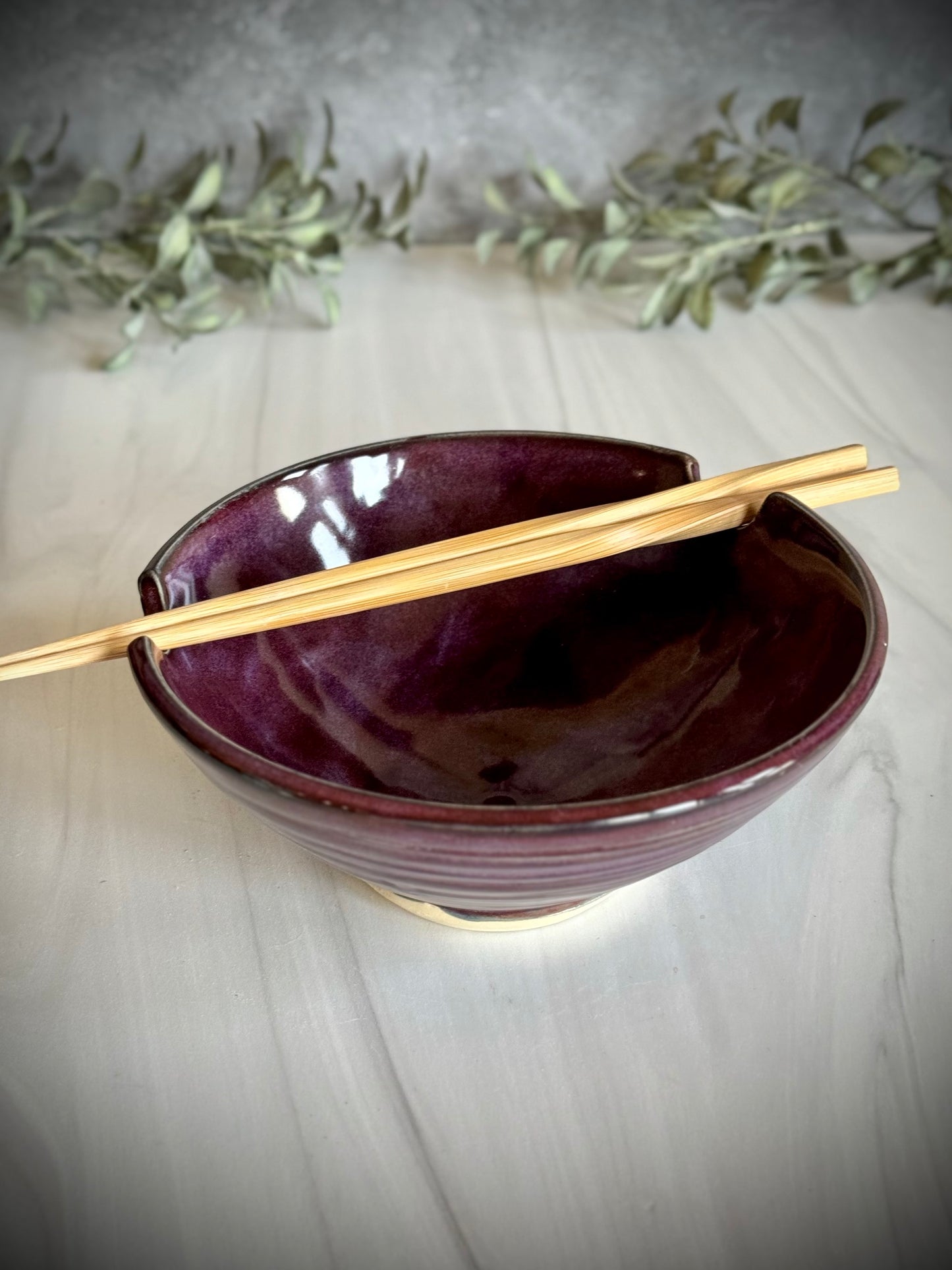 Ramen Bowl - Purple Spiral