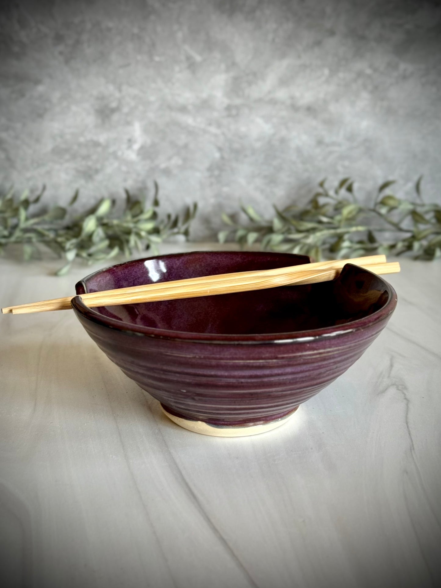 Ramen Bowl - Purple Spiral
