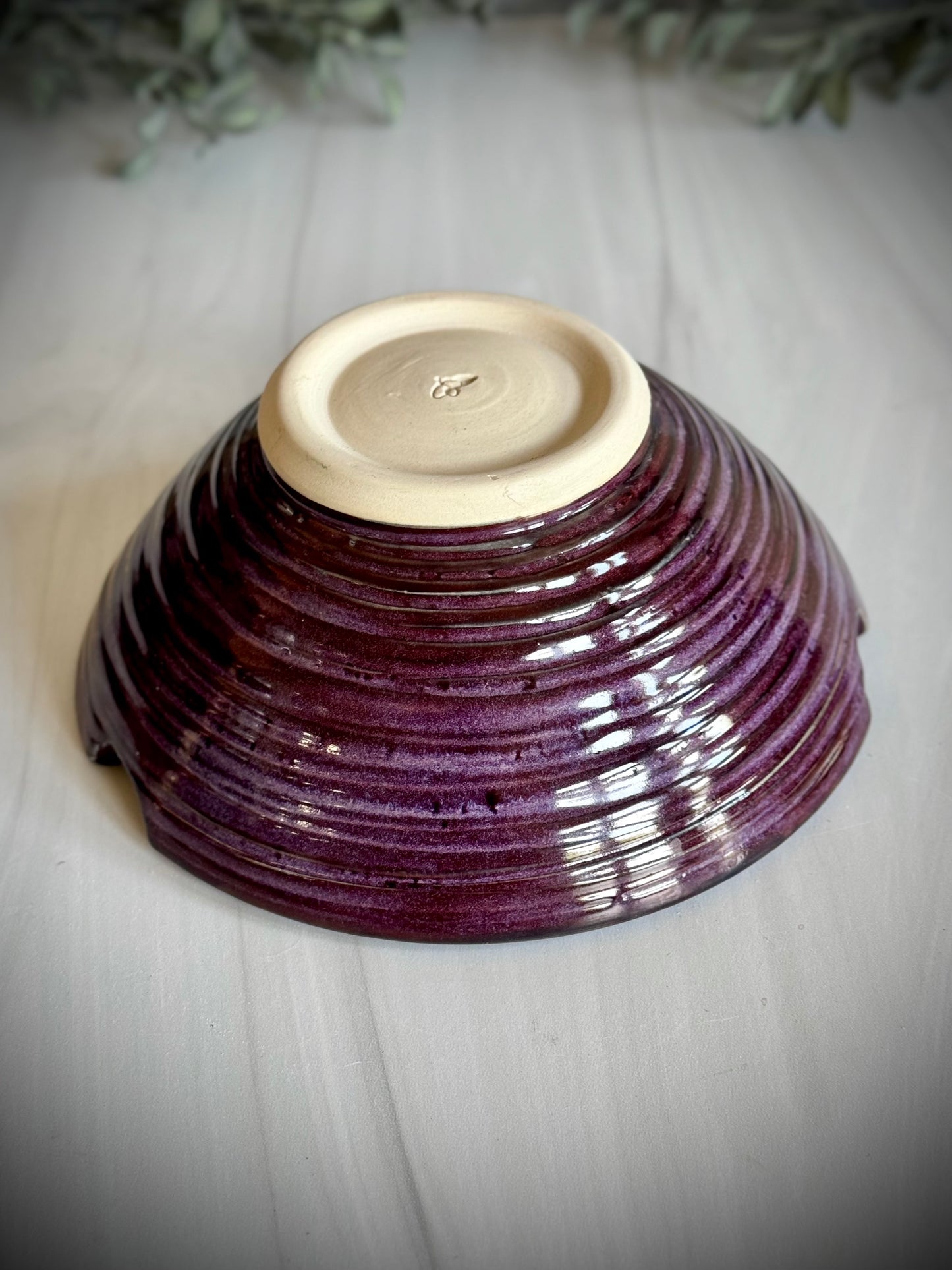 Ramen Bowl - Purple Spiral
