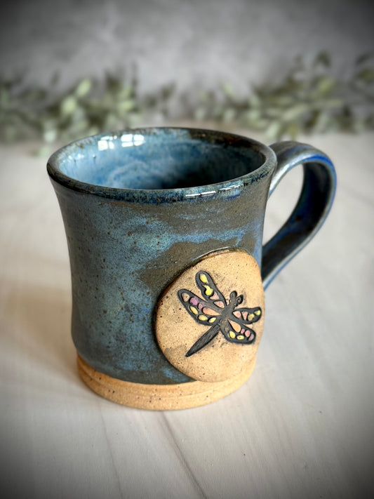 Mug - Dragonfly - Matte Blue Finish