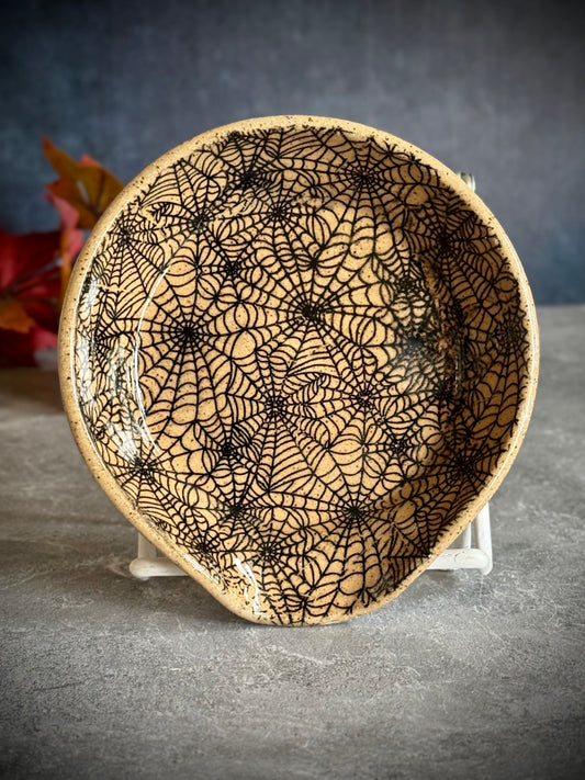 Black Web Spoon Rest