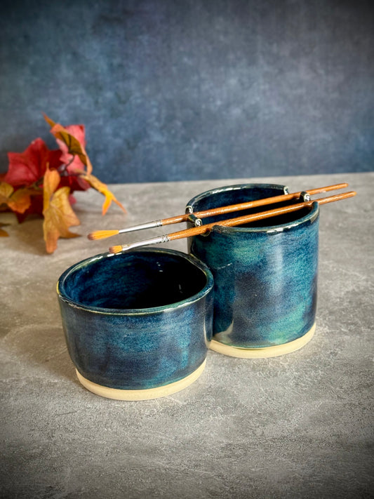 Dual Paint Cup – Deep Ocean Glaze