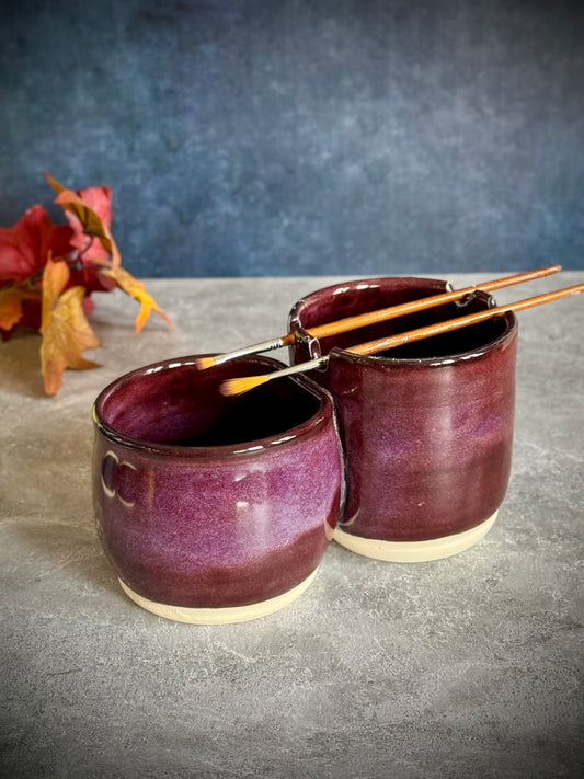 Dual Paint Cup – Amethyst Glaze
