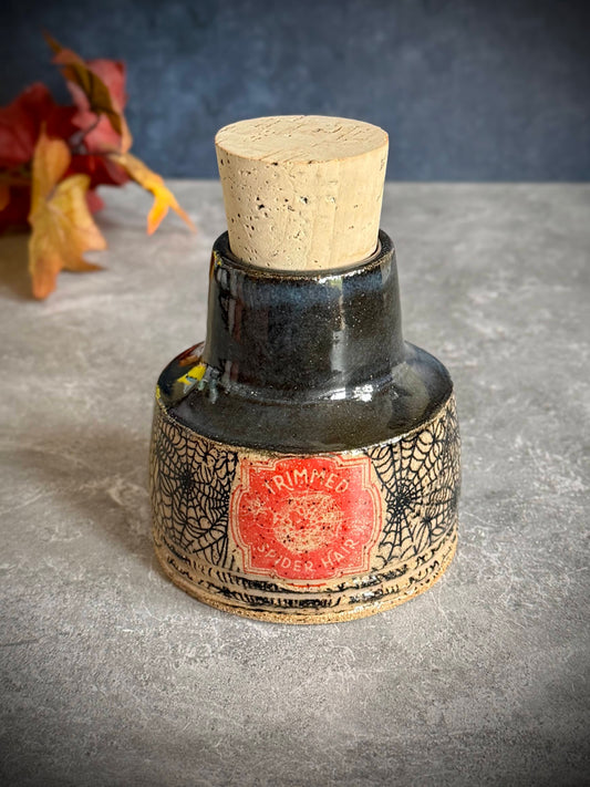 “Trimmed Spider Hair” Apothecary Jar