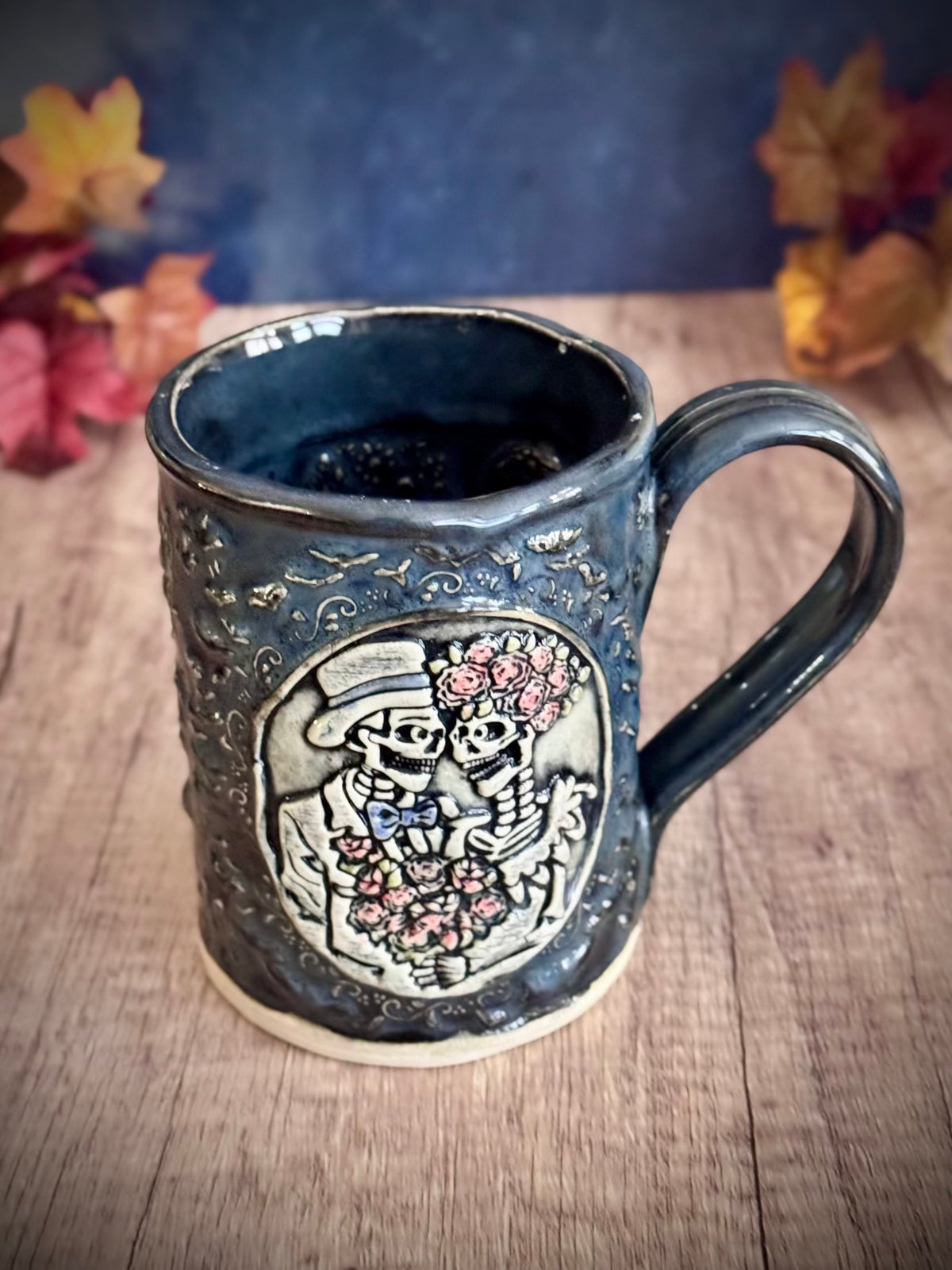 Mug - Slate Blue Day of the Dead Wedding