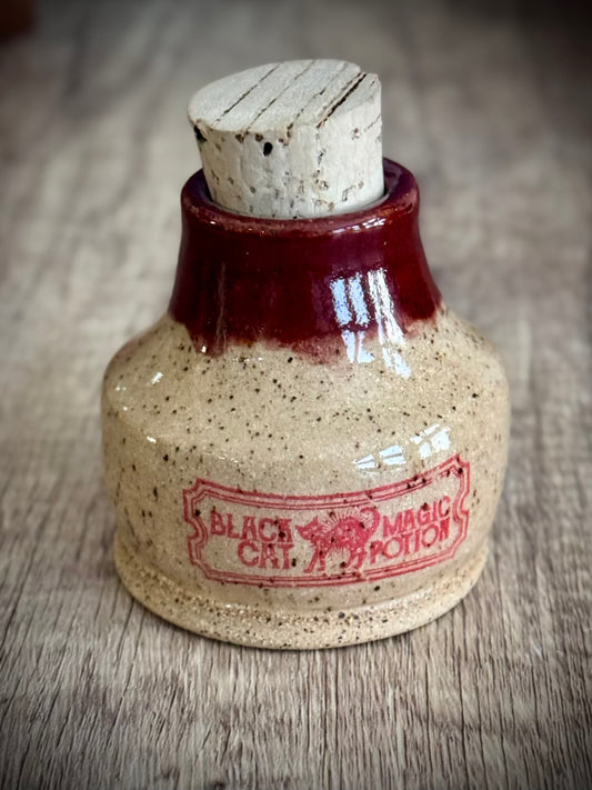 Apothecary Jar - Black Cat Magic Potion