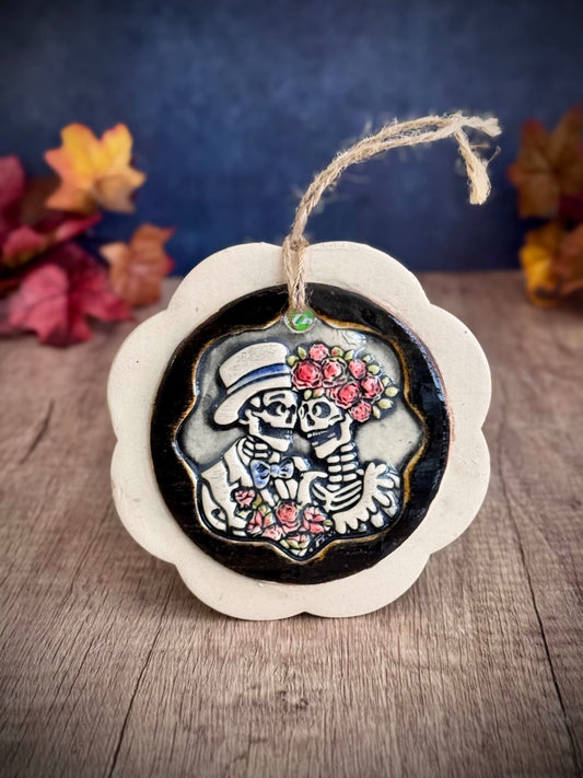 Wall Hanging - Day of the Dead Wedding White
