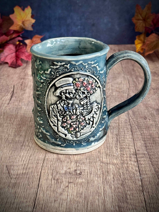 Mug - Light Blue Day of the Dead Wedding
