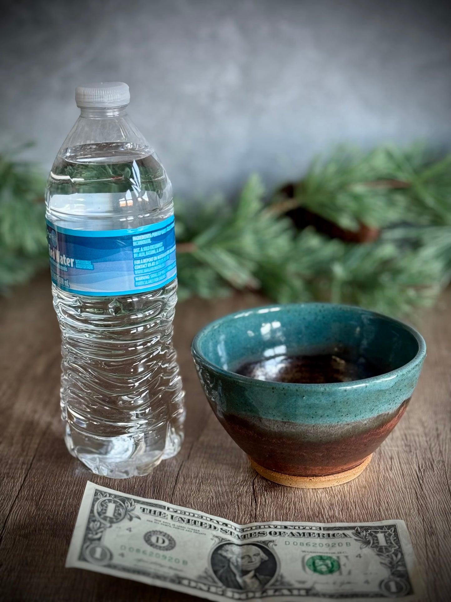 Snack Bowl - Copper and Teal