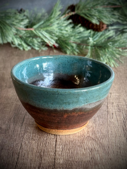 Snack Bowl - Copper and Teal