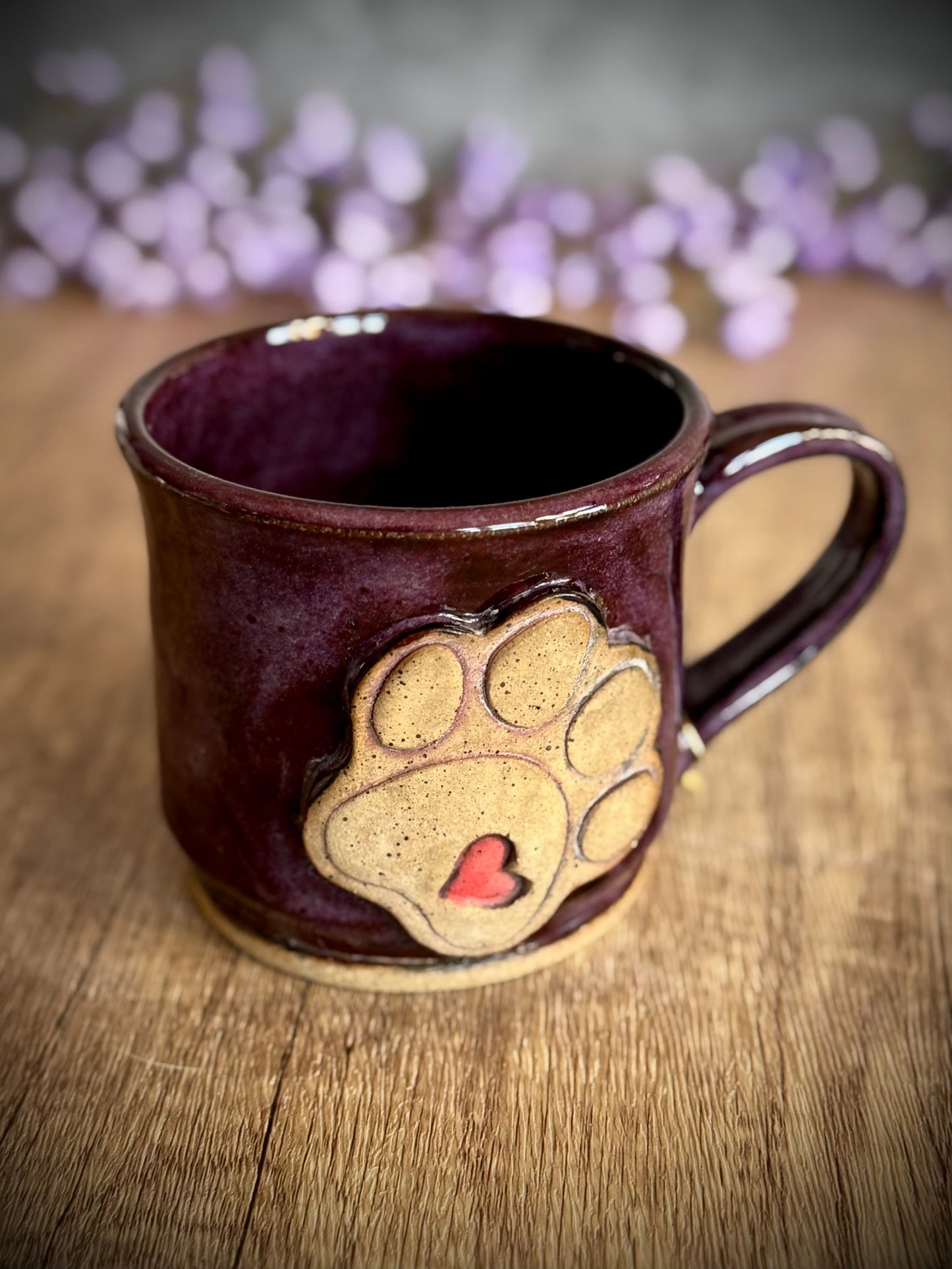 Paw Print Heart Mug