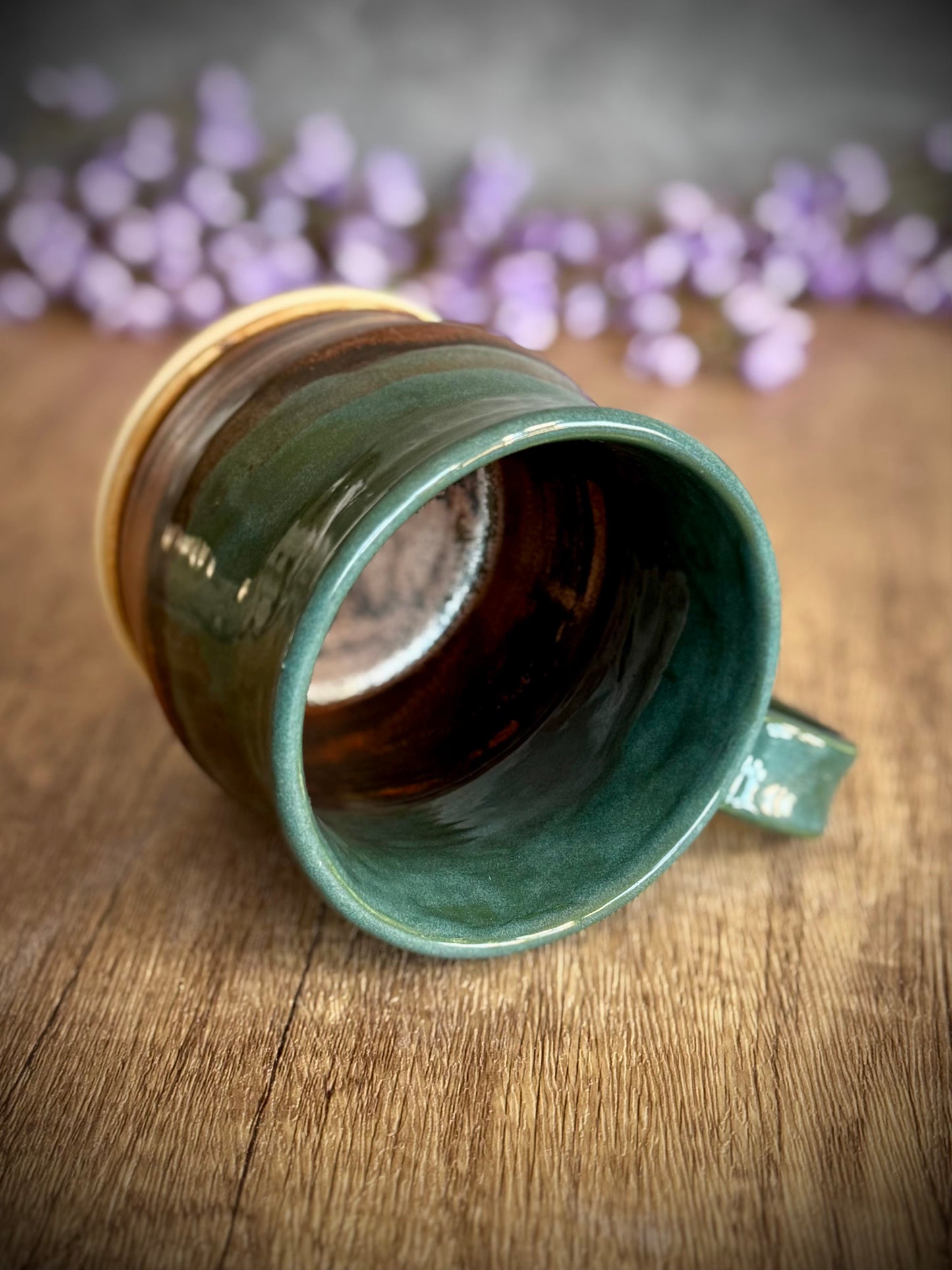 Turquoise and Copper Mug