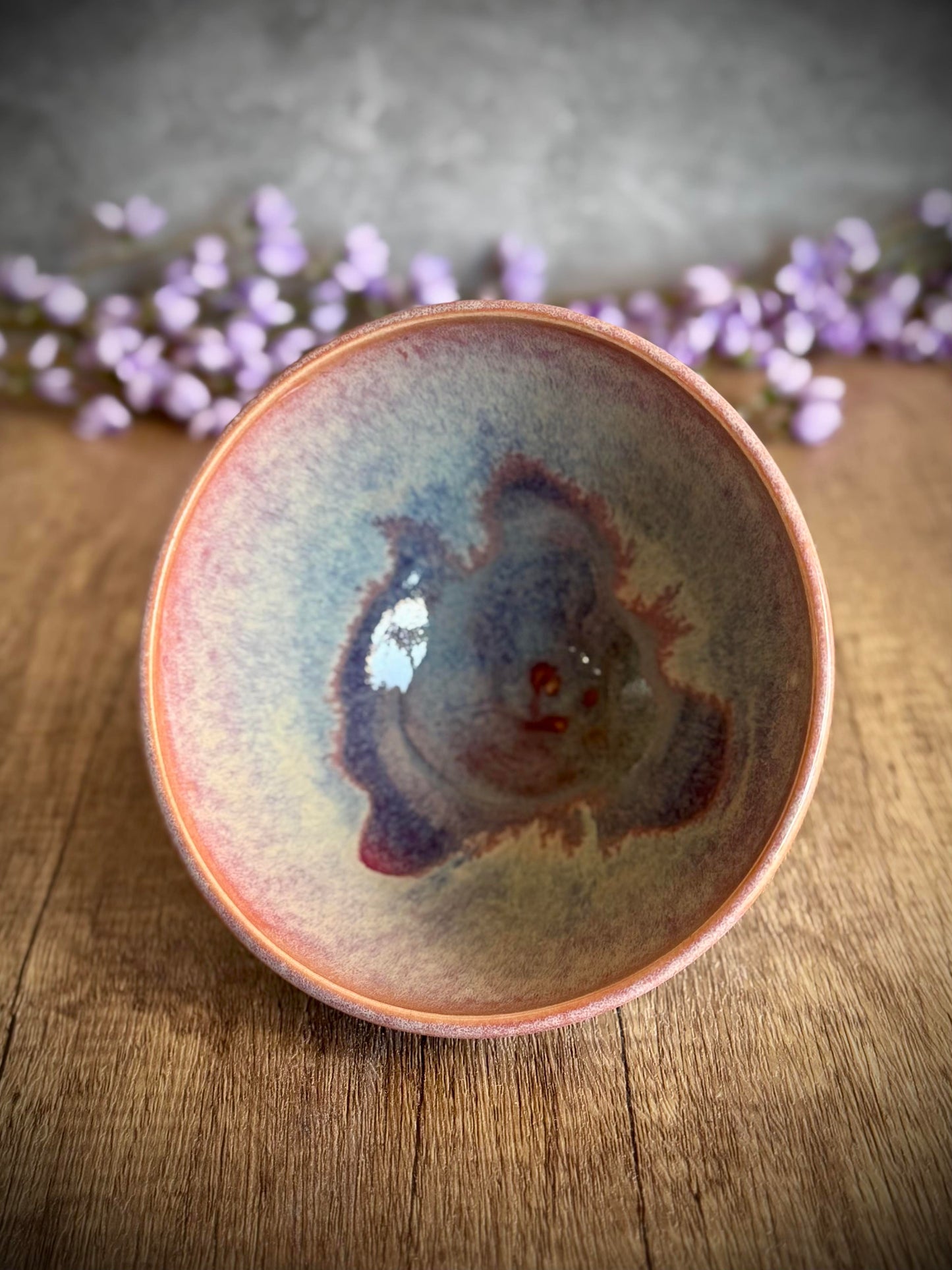 Small Pink and Purple Bowl