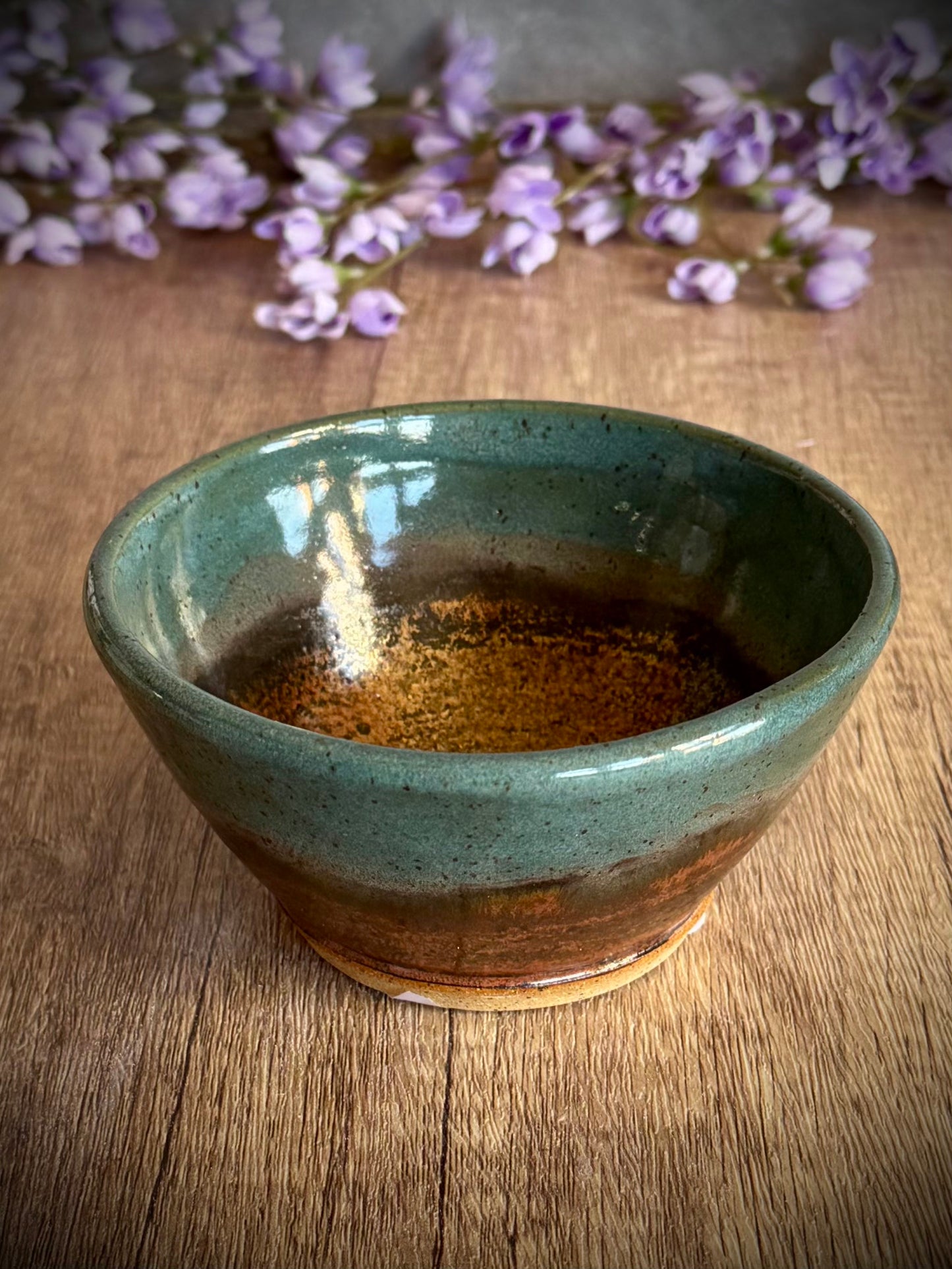 Turquoise and Copper Small Bowl