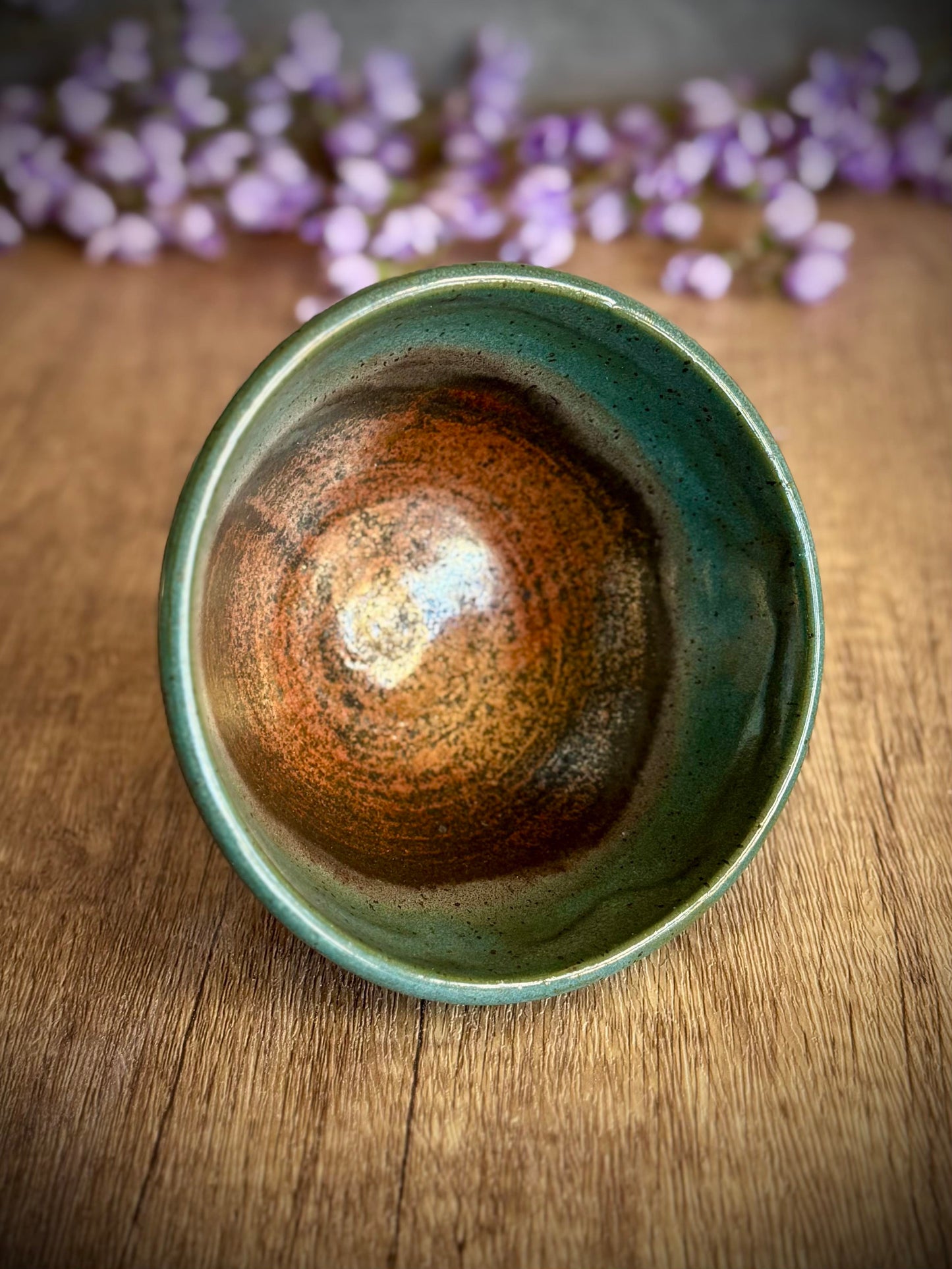 Turquoise and Copper Small Bowl